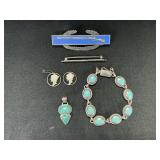 Sterling Silver & Turquoise Jewelry.