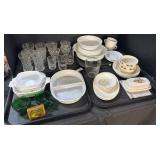Corningware Dinnerware, EAPG Glassware.