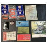 Car Handbooks, Dodge Emblem, Gulf Horseshoes.