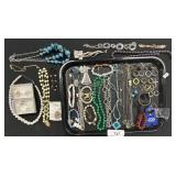 Costume Jewelry, Necklaces, Bracelets, Rings.