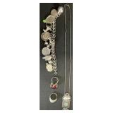 Sterling Silver Jewelry, Charm Bracelet.