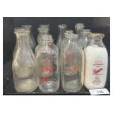 Vintage Milk Bottles.