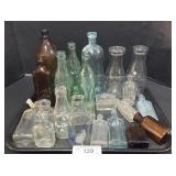 Lot Of Glass Bottles.