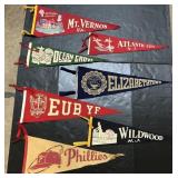 Souvenir Pennants, Phillies, NJ, Elizabethtown.