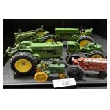John Deere & Hubley Model Tractors.