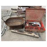 Vtg Columbus Ironworks Hibachi Cast Iron, Hilti