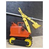 Pressed Steel Backhoe Toy.
