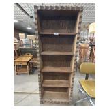 Traditional Style Scalloped Edge Bookshelf.
