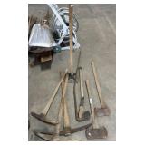 Vtg Splitting Axes, Pickaxes & Tamper.
