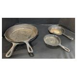 Lodge Cast Iron Pans.