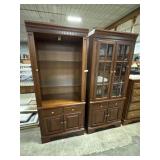 (2) Traditional Broyhill Side Display Cabinets.