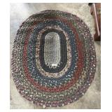 Oval Braided Rug.