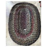 Oval Braided Rug.