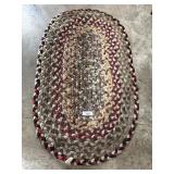 Oval Braided Rug.