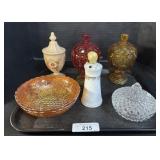 Hat Pins, Carnival Glass Bowls, EAPG Glass Bowl.