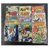 DC & Marvel, Flash, X-Men, Fantastic 4 Comic