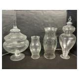Apothecary Jars & Oil Lamp Chimneys.