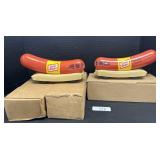 4 Oscar Mayer Weiner Mobile Coin Banks.