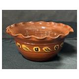1985 Foltz Redware Pottery Bowl.