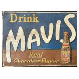 Mavis Chocolate Drink Advertising Sign.