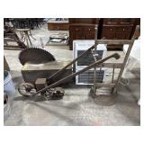 Primitive Planet Jr Planter & Vtg Hand Cart.
