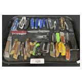 Lrge Lot Of Pocket Knives.