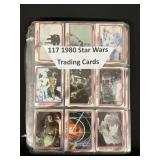 117 1980 Star Wars Trading Cards.