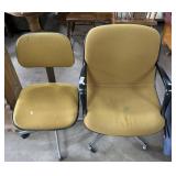 Pair Of Vintage Mid Century Modern Rolling Swivel