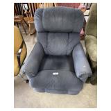 Blue Cloth Recliner.