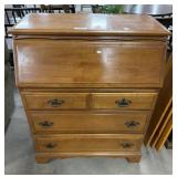 Vintage Slant Front Secretary Desk