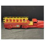 Marx Pressed Steel Toy Fire Engine Truck.