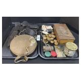 Canteen, Bottle Caps, Tin Box, Ear Plugs.