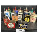 Advertising Oil Cans, Texaco, Dixon, & Atlantic.