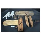 Cast Iron Boot Jacks, Primitive Tools.