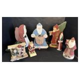 Wooden Santa Figures & Decorations.