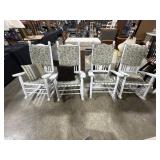 (4) Wooden Slat Rockers.