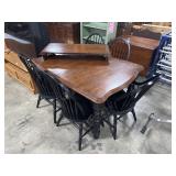 Dark Wood Traditional Style Dining Table.