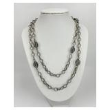 18KT Gold & Sterling Silver Lagos Link Necklace.
