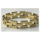 Heavy Goldette, N.Y. Gold Link Bracelet