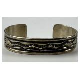Native American Sterling Silver Cuff Bracelet,