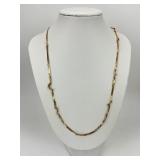 14KT Italian Gold Herringbone Chain Necklace.