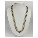 18KT Gold & Sterling Silver Lagos Link Necklace.