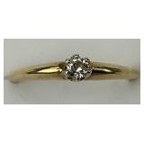 14KT Gold Diamond Engagement Ring.