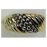 18KT Gold & Sterling Silver Lagos Ring.