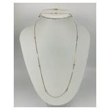 14KT Italian Gold Necklace & Bracelet.