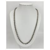 Heavy Sterling Silver Konstantino Link Necklace.