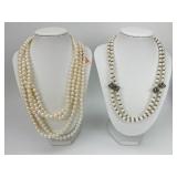 2 NWT Sterling Silver Lagos Pearl Necklaces.