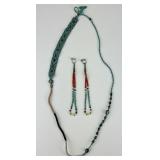 Navajo Southwestern Turquoise Beaded Jewelry.