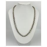 Sterling Silver Konstantino Link Chain Necklace.