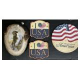 Patriotic Plaques.